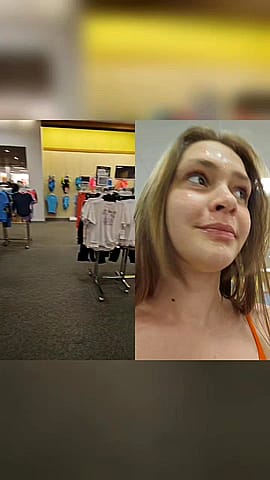 My first cumwalk in Kohls after giving head in the dressing room! (OC)'