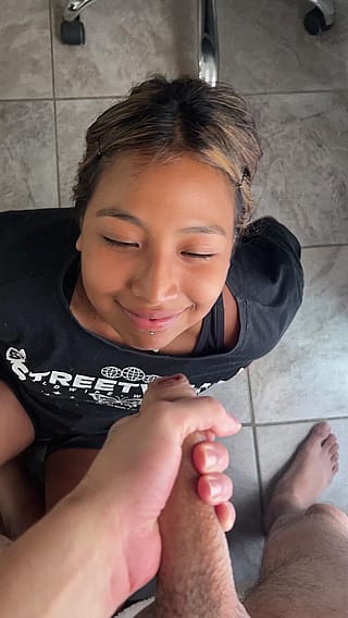 On my knees waiting daily facial'