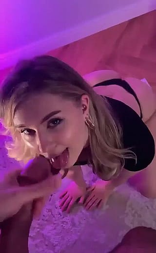 Cute AF Gets Drenched in Hot Sticky Load'