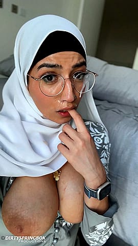 Please add more to my slutty Muslim face so I can lick it off my glasses'